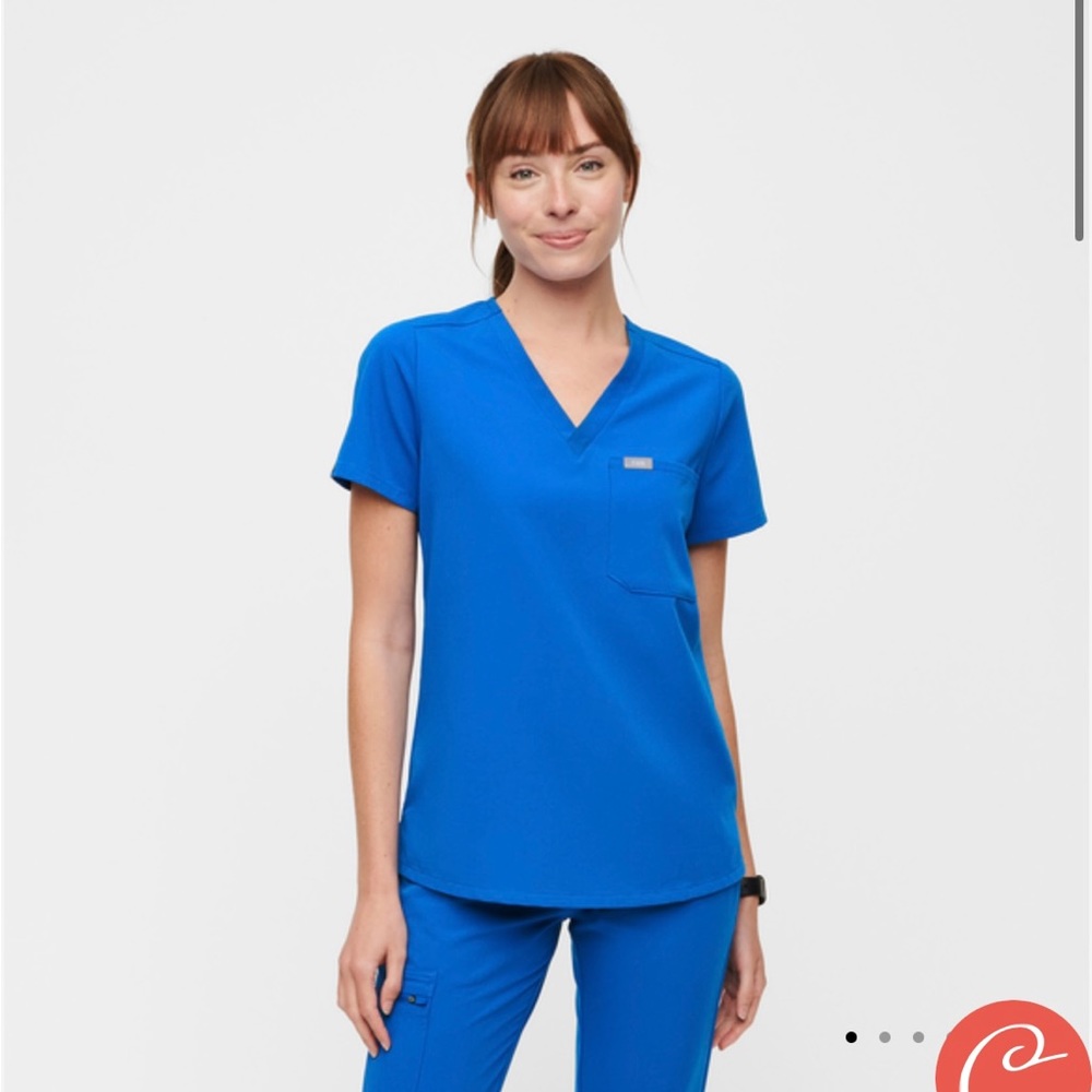 Figs Royal blue scrub set